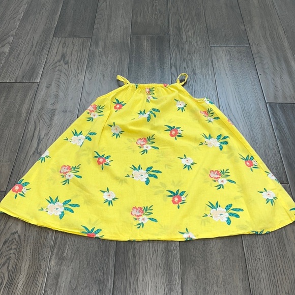 Old Navy toddler girls floral tropical like spaghetti strap dress - Picture 1 of 7